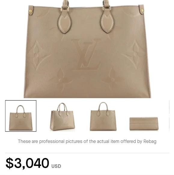 OnTheGo Tote Monogram Empreinte MM - Picture 3 of 4